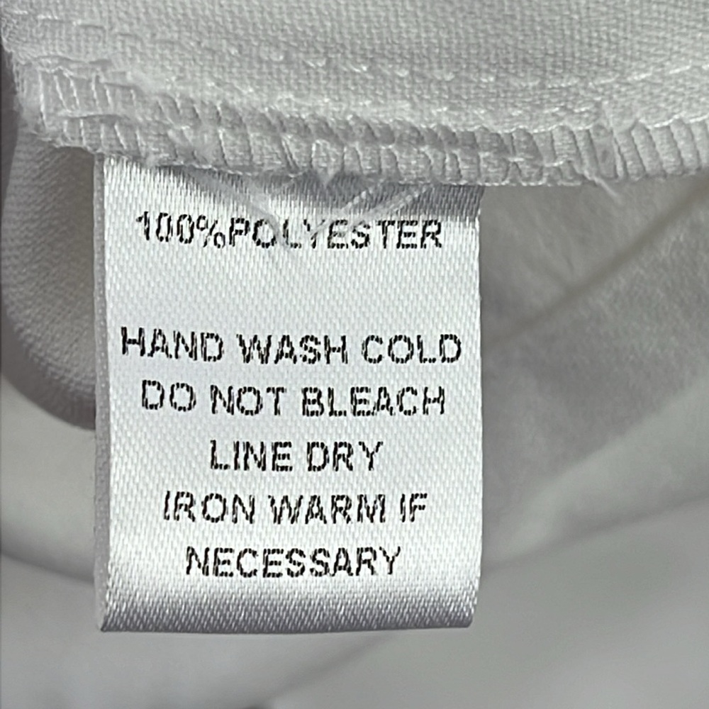 White Scalloped Hem Dress - Picture 7 of 7